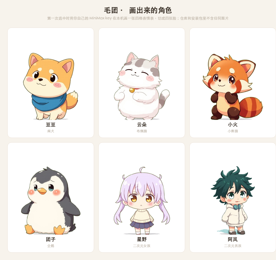 Six characters painted on your own machine
